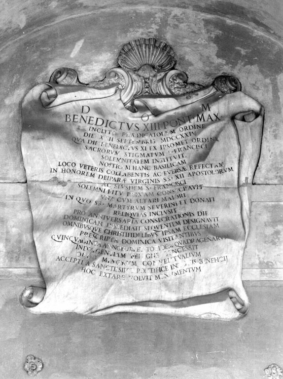 lapide commemorativa - ambito romano (sec. XVIII)