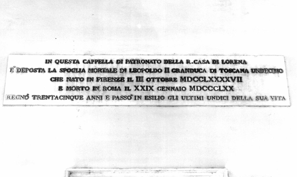 lapide - ambito romano (seconda metà sec. XIX)