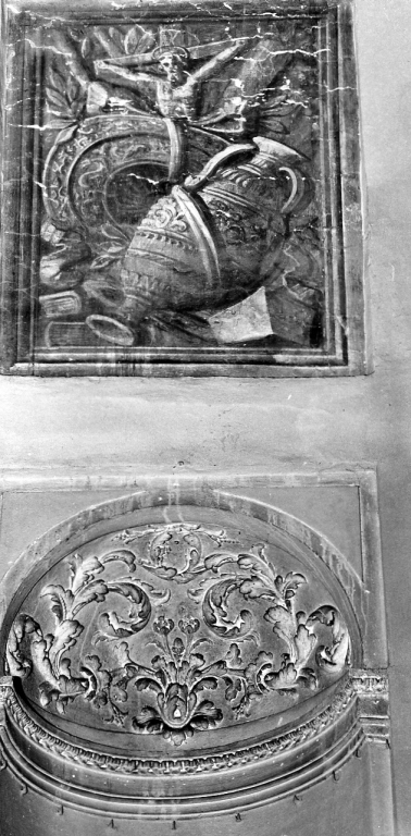 motivi decorativi (dipinto) - ambito romano (fine/inizio secc. XVI/ XVII)