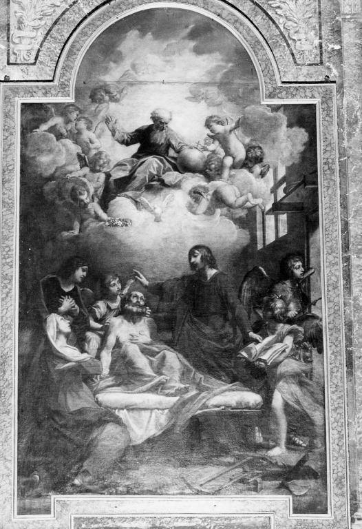 morte di San Giuseppe (dipinto) di Gessi Giovan Francesco (prima metà sec. XVII)
