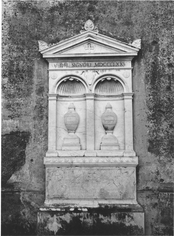 monumento funebre - bottega laziale (sec. XIX)