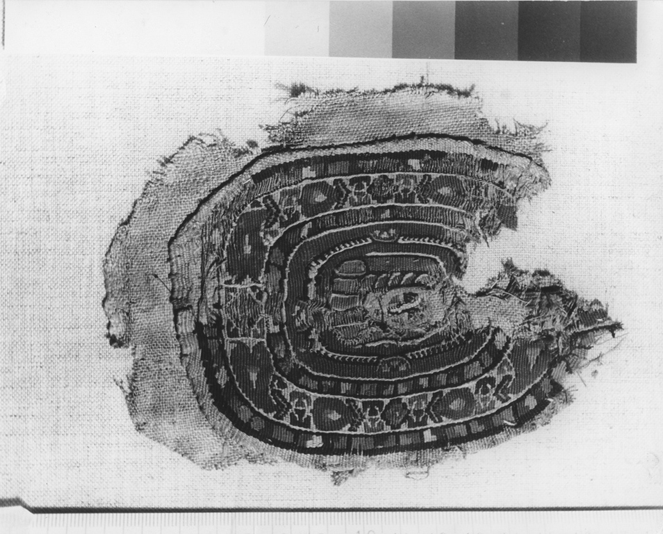 orbicolo, frammento - ambito copto (secc. VI/ VII)