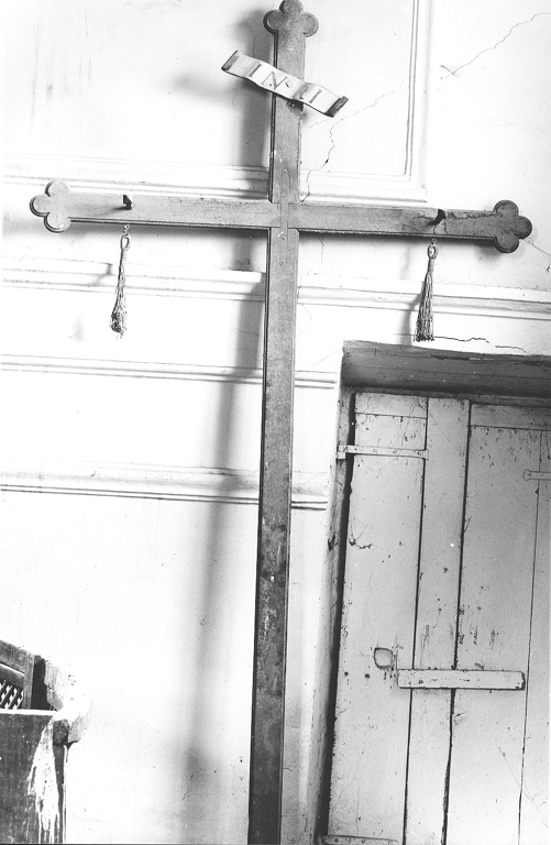 croce di confraternita - ambito Italia centrale (secc. XVIII/ XIX)