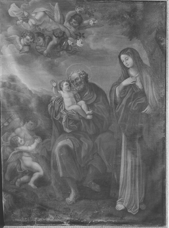Sacra Famiglia (pala d'altare) - ambito laziale (sec. XVIII)