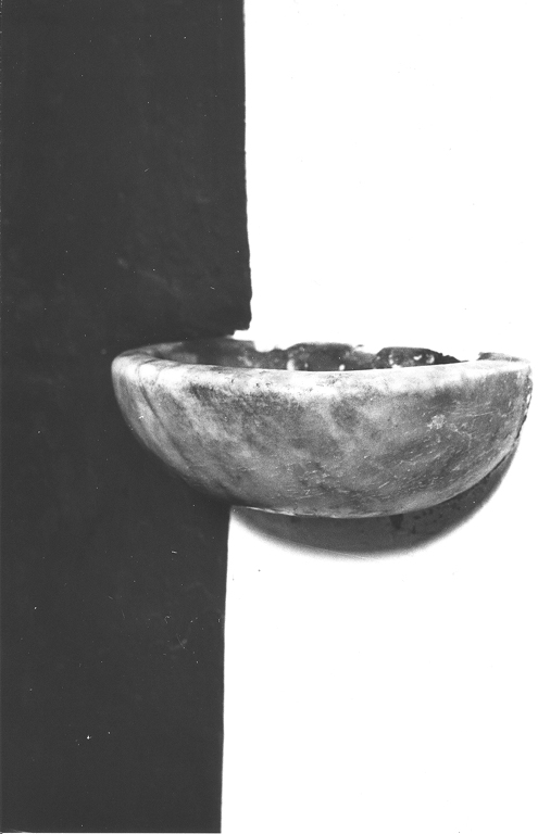 acquasantiera, coppia - ambito laziale (sec. XVII)