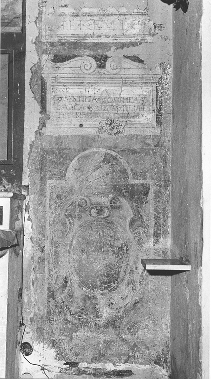 decorazione pittorica, frammento - ambito laziale (sec. XVI)