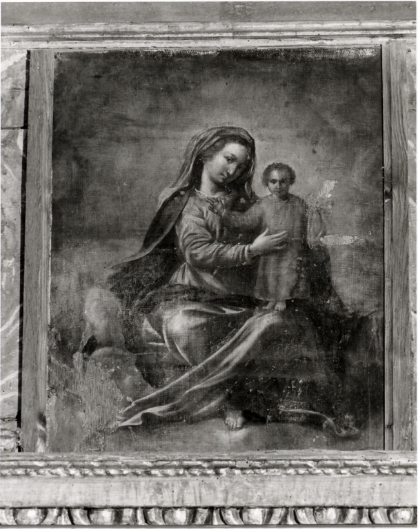 Madonna con Bambino (dipinto) - ambito Italia centrale (sec. XVII)