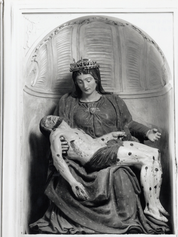 Cristo in pietà (statua) - bottega abruzzese (sec. XVIII)