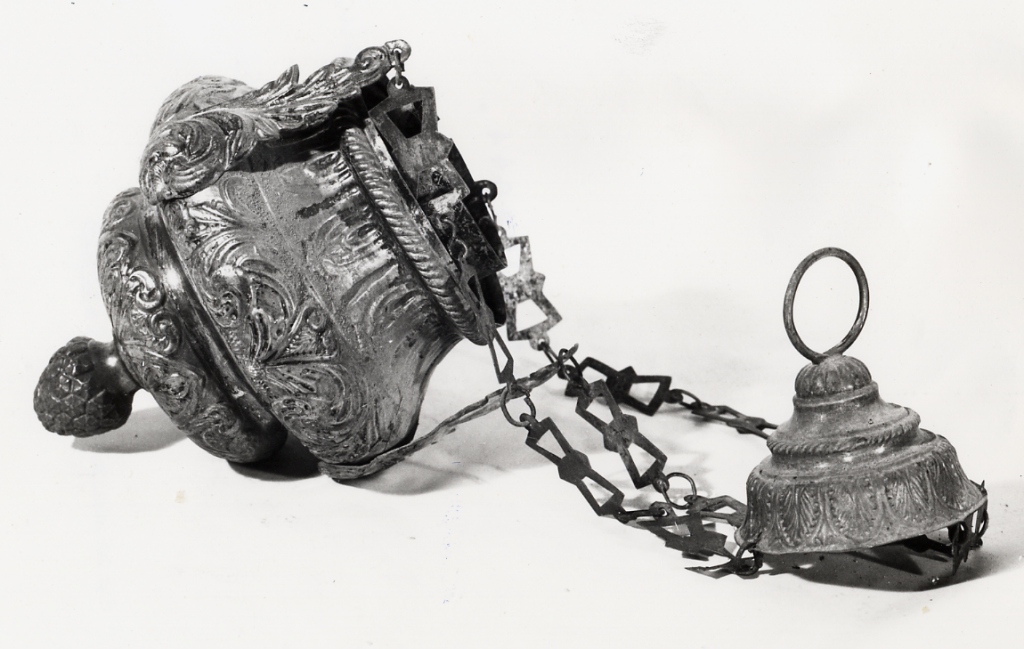 lampada pensile del SS. Sacramento - bottega Italia centrale (fine/inizio secc. XVIII/ XIX)