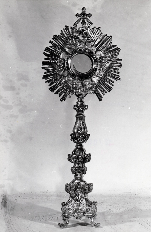 cherubini (ostensorio - a raggiera) - bottega Italia centrale (sec. XVIII)