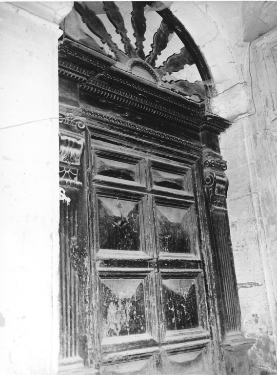 porta - ad un battente - bottega laziale (sec. XVII)