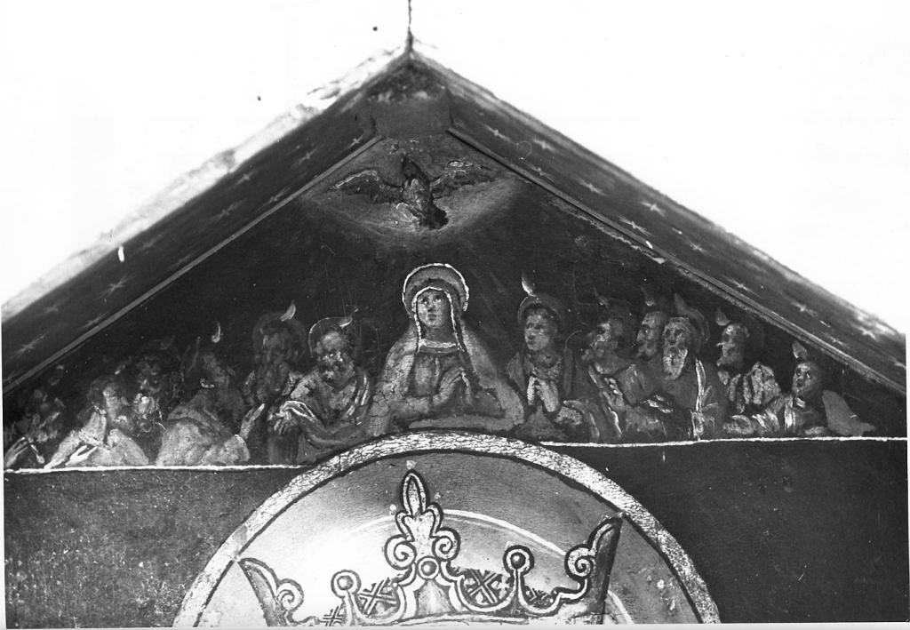 Pentecoste (scomparto di trittico) - ambito abruzzese (inizio sec. XVII)
