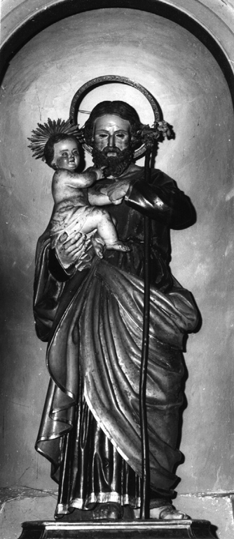 San Giuseppe e Gesù Bambino (statua) - ambito napoletano (seconda metà sec. XIX)