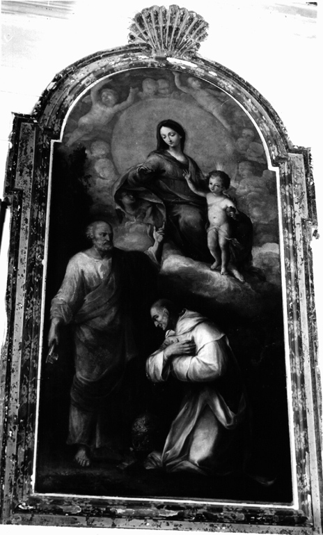 Madonna con Bambino e i Santi Pietro e Brunone (pala d'altare) di Casci (sec. XVII)