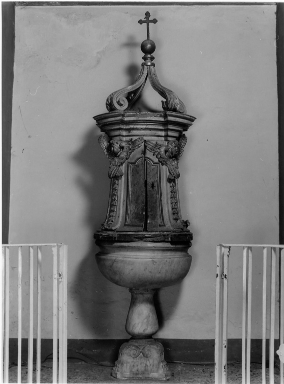 fonte battesimale - bottega laziale (sec. XVIII)