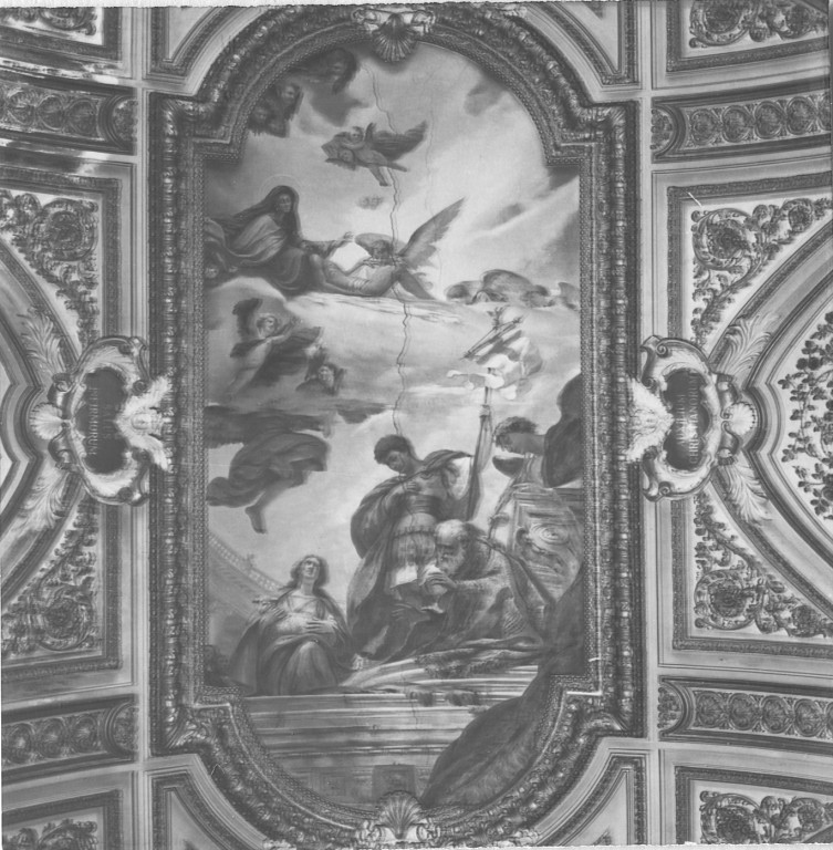 deposizione dei santi Alessandro, Bartolomeo e Agnese (dipinto) di Retrosi Emilio (sec. XX)