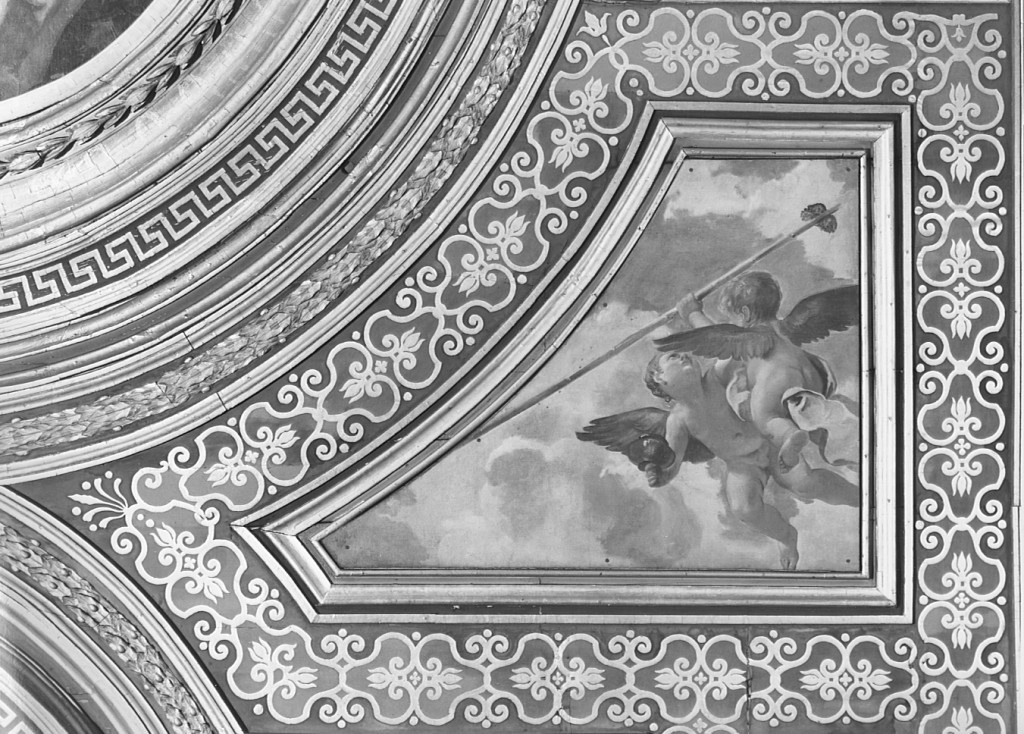 angeli con i simboli della passione (dipinto) di Gherardi Filippo, Cali Giovanni (sec. XVII)