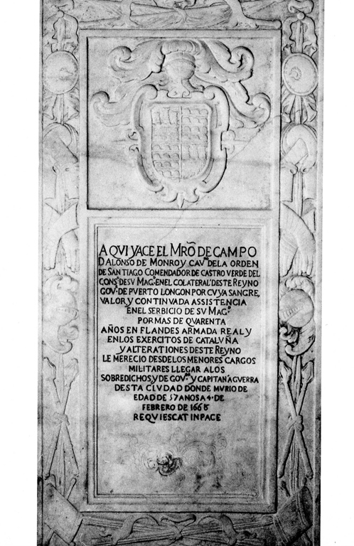 lapide tombale - ambito laziale (sec. XVII)