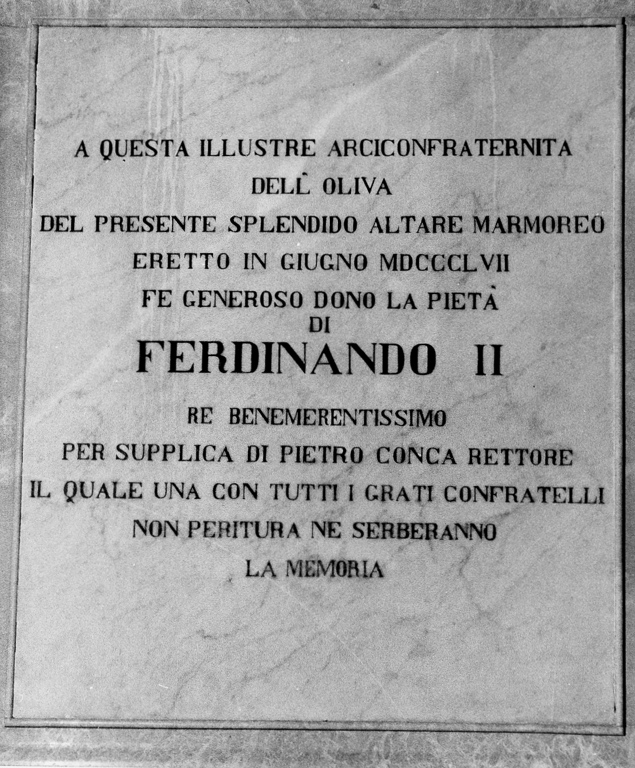 lapide documentaria - ambito laziale (sec. XIX)