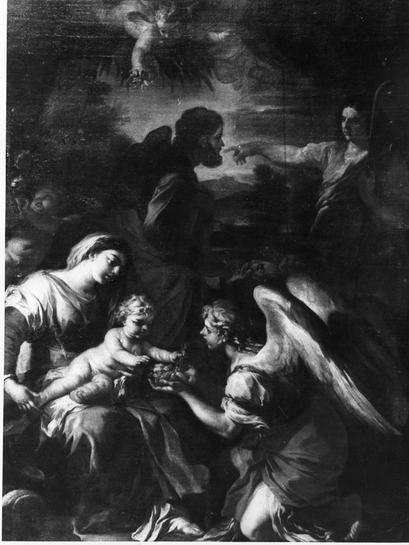 riposo nella fuga in Egitto (dipinto) di D'Annibale Giuseppe, D'Annibale Vincenzo (sec. XVII)