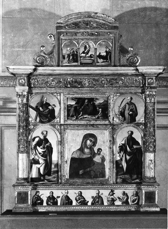 pie donne al sepolcro (dipinto) di Criscuolo Giovan Filippo (sec. XVI)