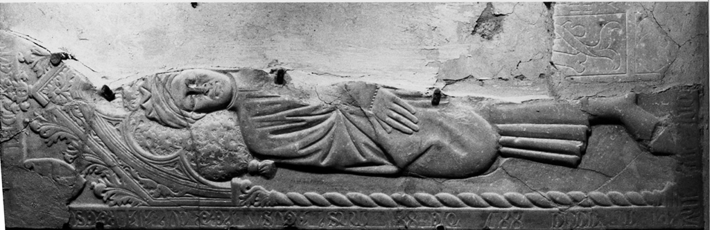 lastra tombale - ambito napoletano (sec. XV)