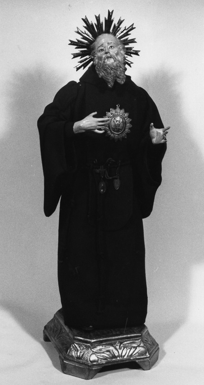 San Francesco di Paola (scultura) - ambito napoletano (sec. XIX)