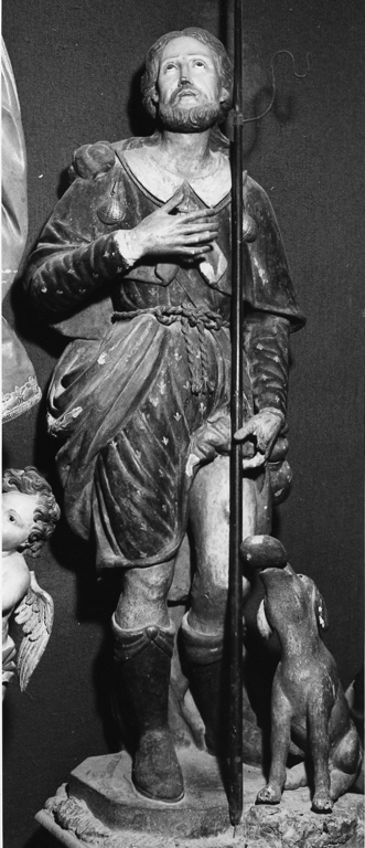 San Rocco (scultura) - ambito laziale (seconda metà sec. XIX)