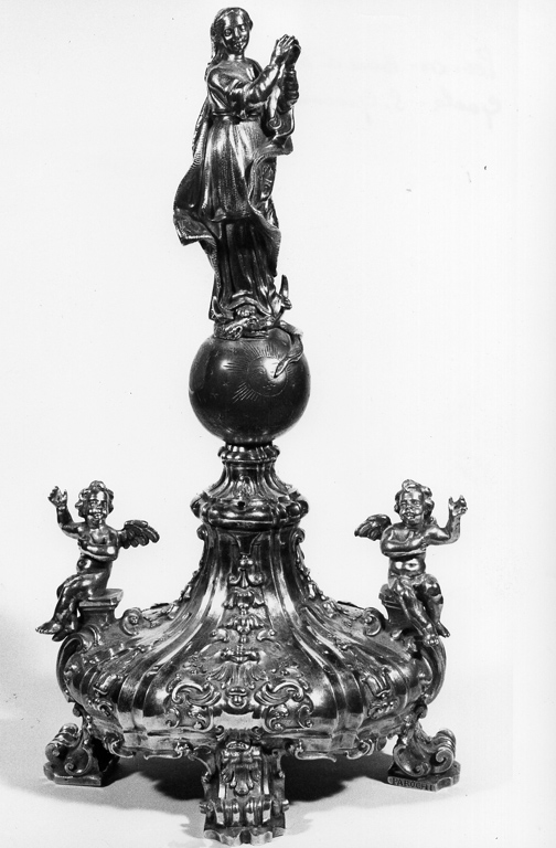 base di ostensorio - ambito napoletano (sec. XIX)