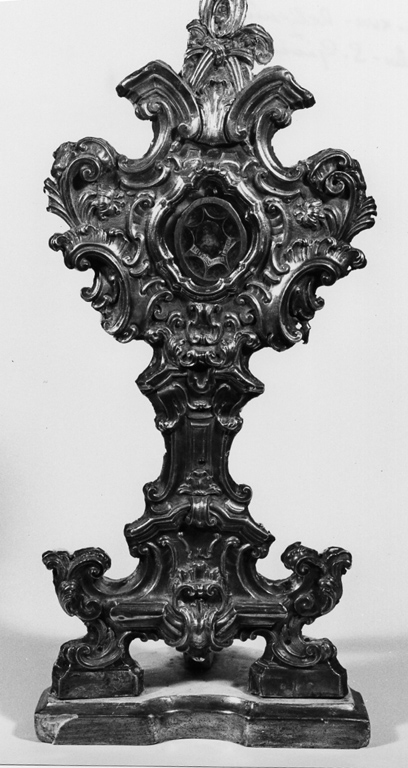 reliquiario - a ostensorio - ambito laziale (sec. XVIII)