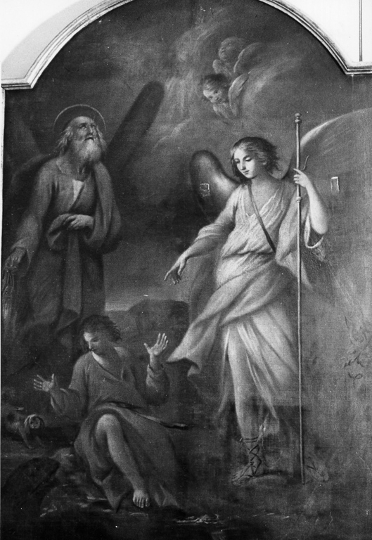 Tobia e l'Angelo (dipinto) di Beltrano Agostino (maniera) (metà sec. XVIII)