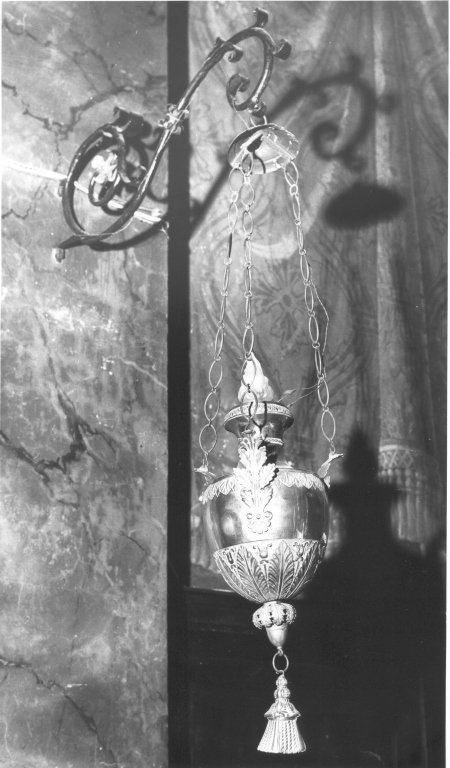 lampada - a muro, serie - ambito laziale (sec. XIX)