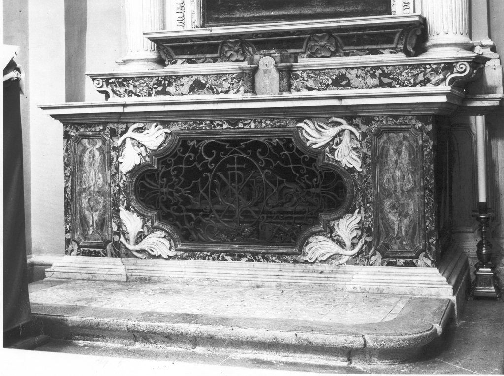 paliotto - a fenestrella - ambito laziale (sec. XVIII)