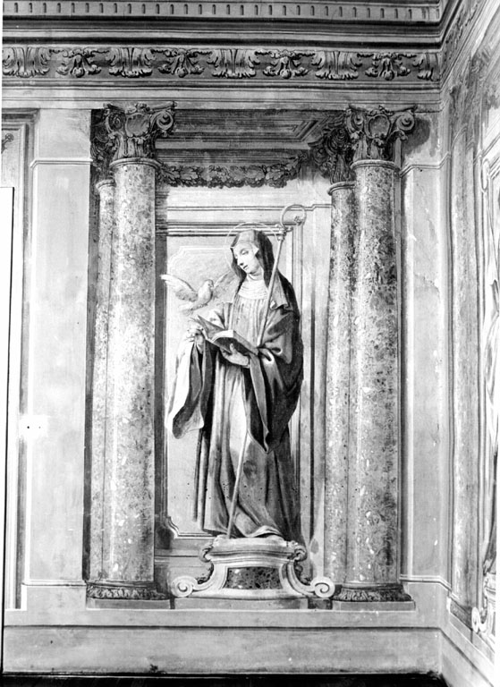 san Gregorio Magno, san Benedetto, santa Gertrude, san Bernardo, santa Scolastica (dipinto) - ambito romano (sec. XIX)