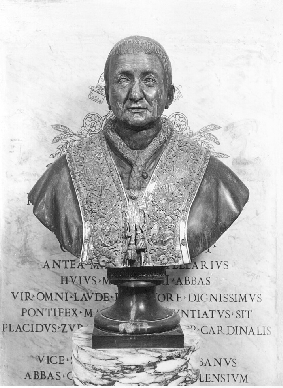 Ritratto di papa Gregorio XVI (busto) di Borgognoni Filippo (sec. XIX)