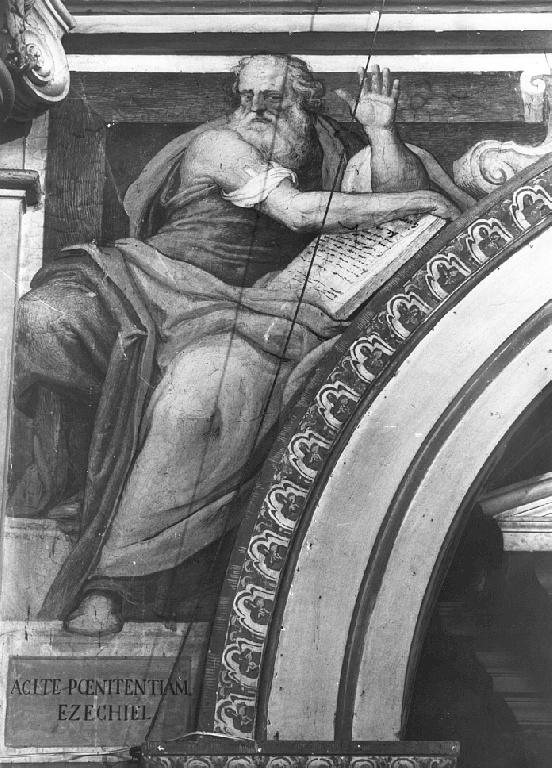 Otto profeti e i quattro Dottori della Chiesa (dipinto, ciclo) di Ricci Giovanni Battista (sec. XVII)