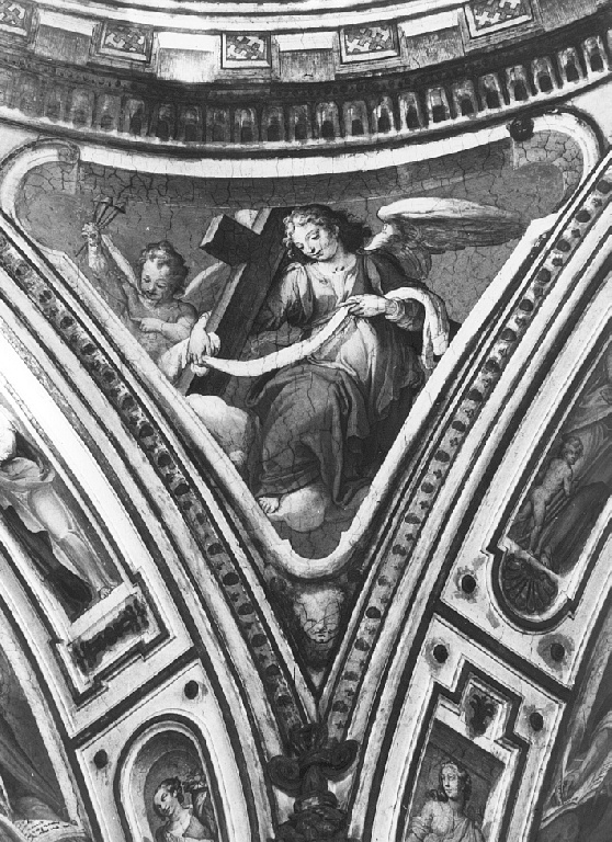 angeli con strumenti della passione (dipinto, ciclo) di Ricci Giovanni Battista (sec. XVII)