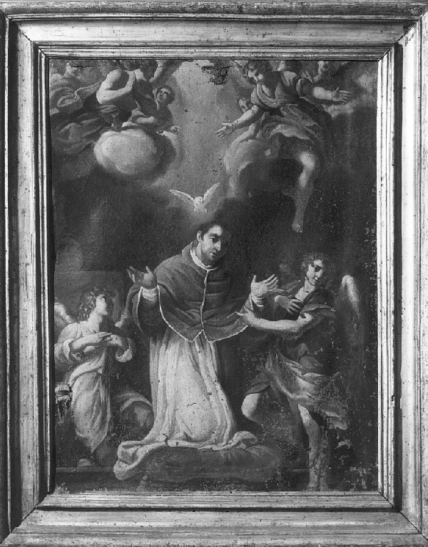 San Gregorio Magno in preghiera (dipinto) - ambito romano (inizio sec. XIX)