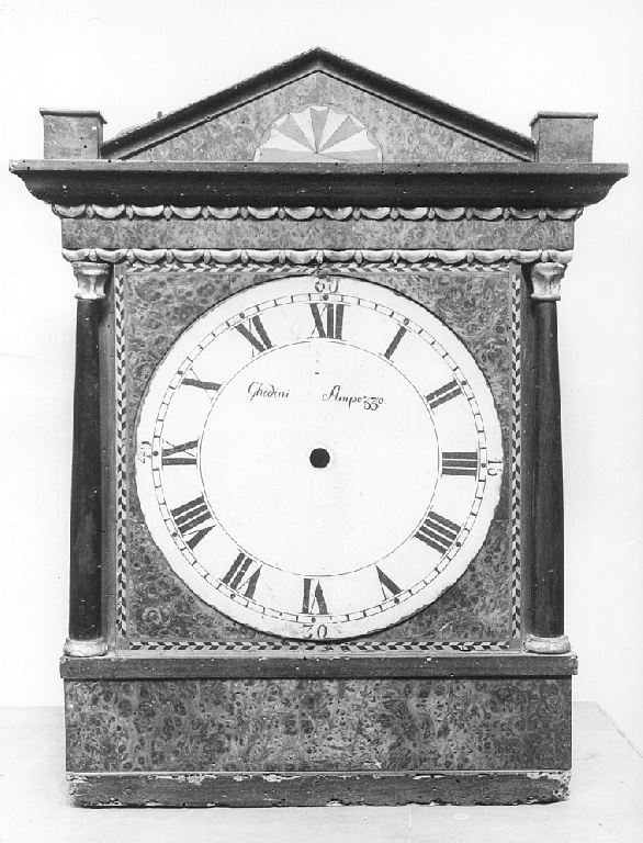 cassa di orologio a pendolo di Ghedini Giuseppe Antonio (prima metà sec. XIX)