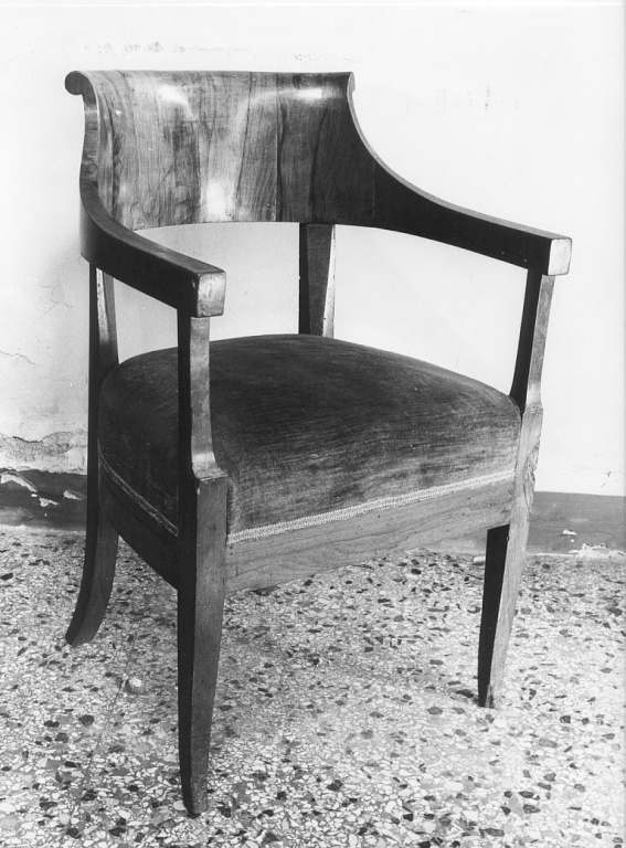 poltroncina - ambito romano (prima metà sec. XIX)