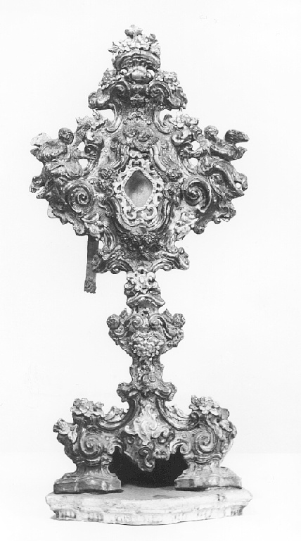 reliquiario - a ostensorio - ambito napoletano (seconda metà sec. XVIII)
