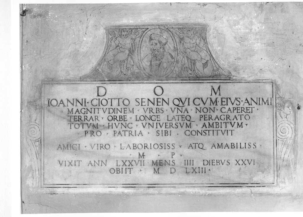 lastra tombale - ambito romano (sec. XVI)