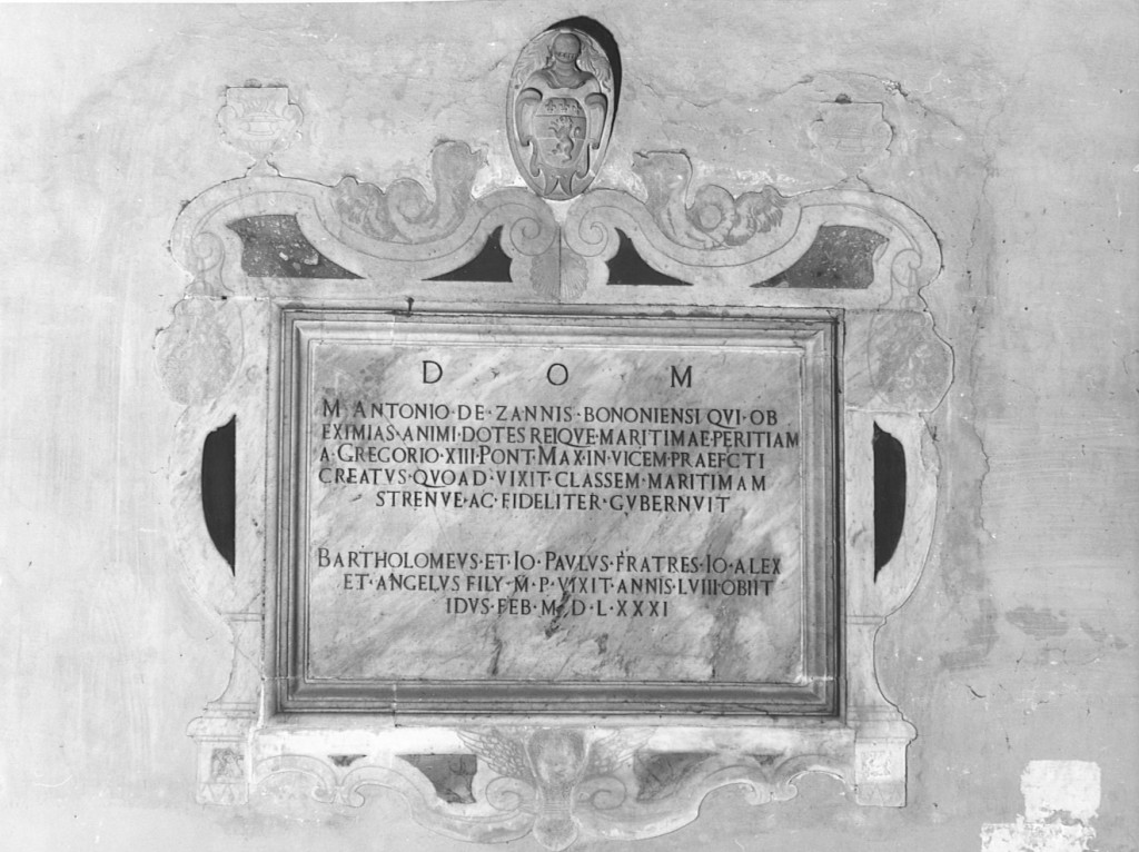 lapide tombale - ambito romano (sec. XVI)