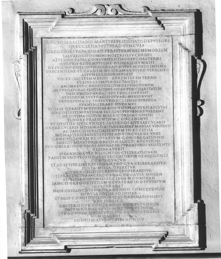 lapide commemorativa - ambito romano (sec. XVII)