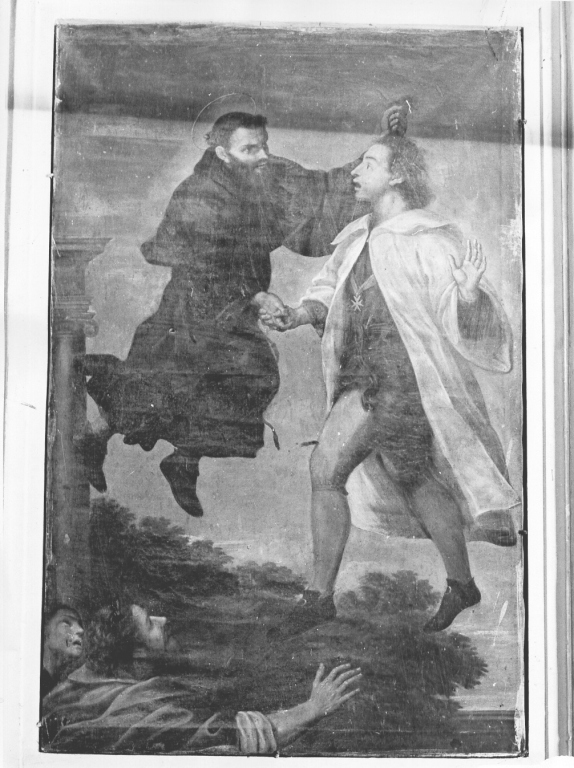 San Giuseppe da Copertino converte il principe di Brunswick (dipinto, ciclo) di Gramiccia Lorenzo (sec. XVIII)