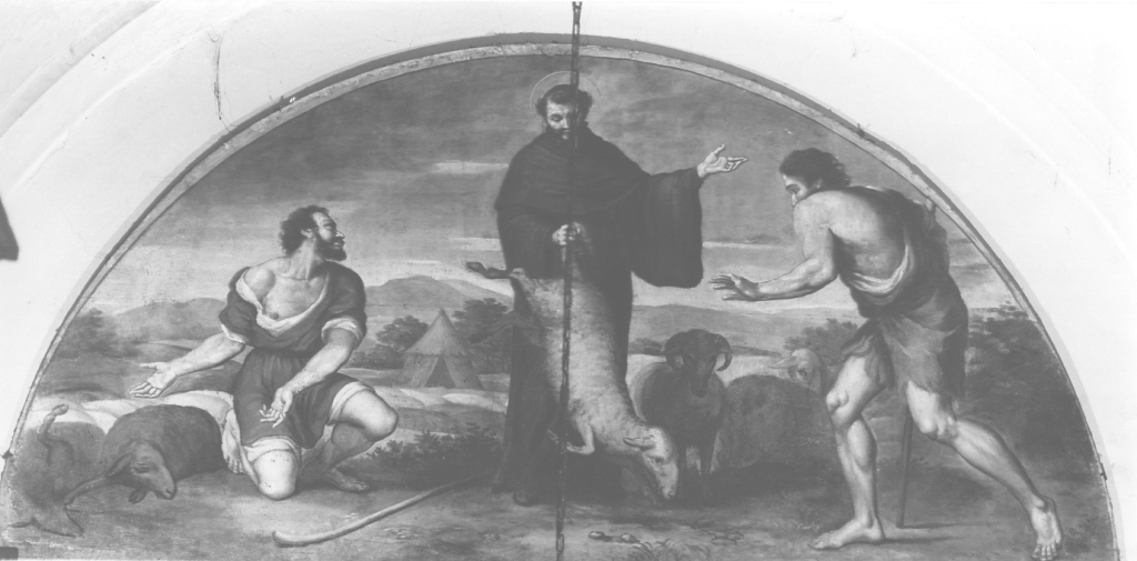San Giuseppe da Copertino resuscita un gregge di pecore (dipinto, ciclo) di Gramiccia Lorenzo (sec. XVIII)