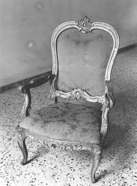 poltrona - ambito romano (prima metà sec. XVIII)