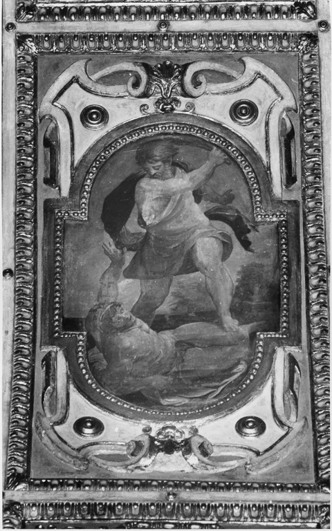 Caino uccide Abele (dipinto, elemento d'insieme) di Agresti Livio detto Ricciutino (attribuito) (sec. XVI)