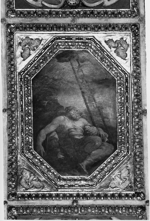 sogno di Giacobbe (dipinto, elemento d'insieme) di Agresti Livio detto Ricciutino (attribuito) (sec. XVI)