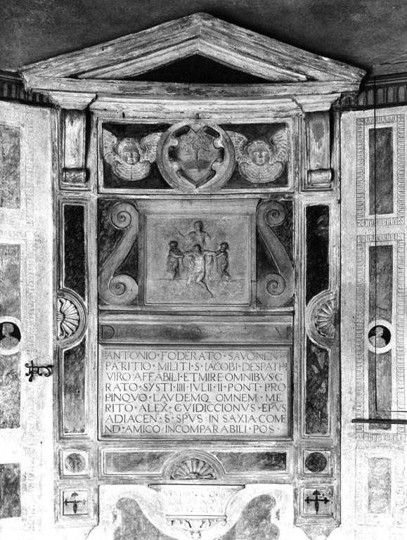 monumento funebre - a edicola di Del Duca Giacomo (attribuito) (sec. XVI)